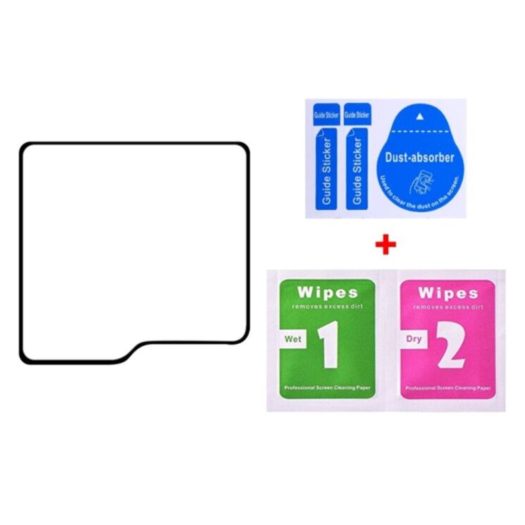 Защитное стекло Deexe Full Glue Coverage для Samsung Galaxy Flip 5 - Black: фото 8 из 8