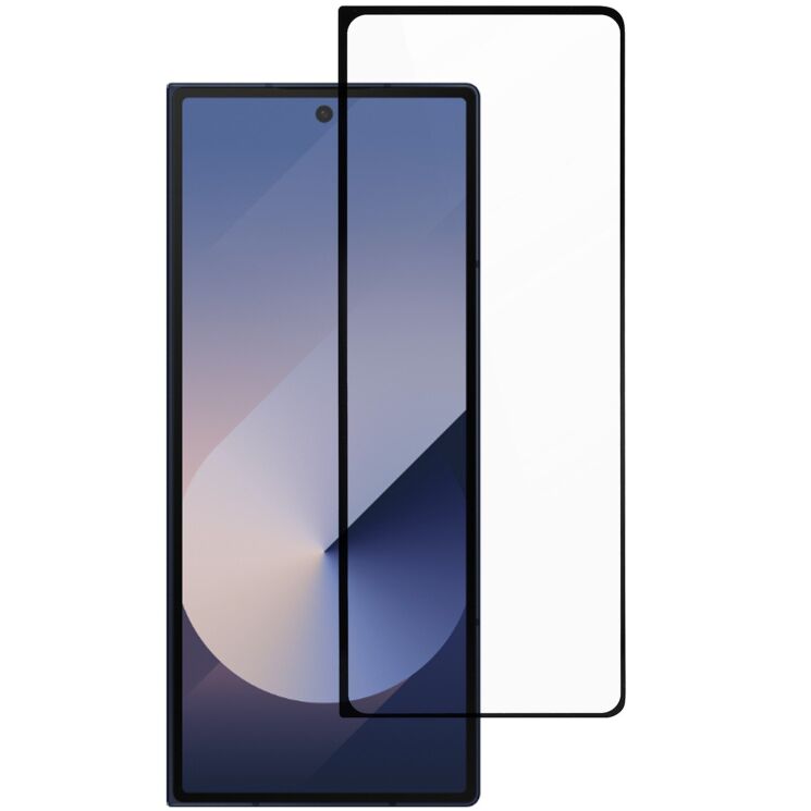 Захисне скло Deexe Full Glue Coverage для Samsung Galaxy Fold 7 - Black: фото 1 з 7