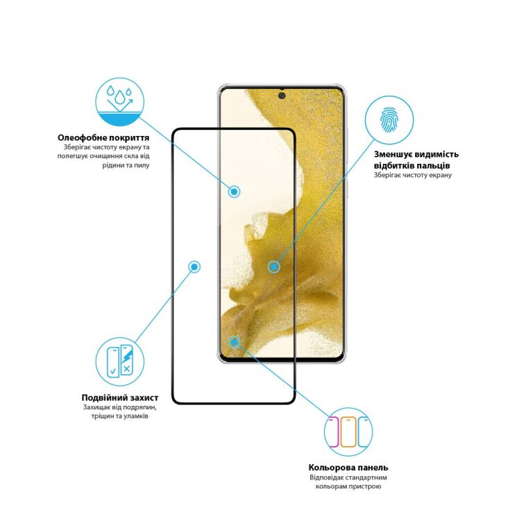 Защитное стекло Global Full Glue для Samsung Galaxy A73 (A736) - Black: фото 4 из 4