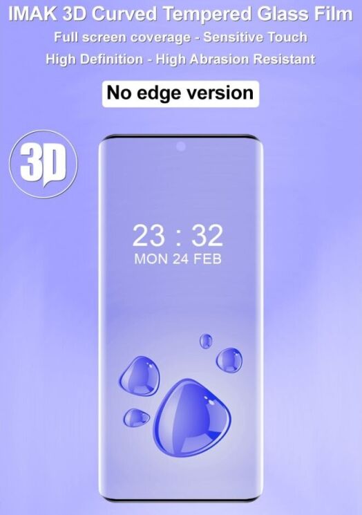 Защитное стекло IMAK 3D Curved Full Covering для Realme 13 Pro / 13 Pro Plus - Black: фото 7 из 12