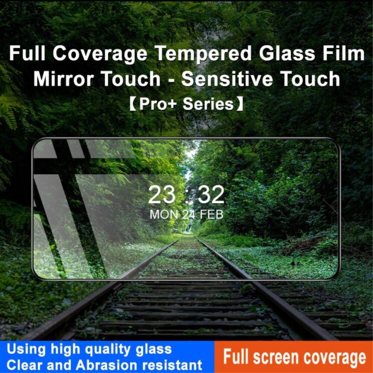 Защитное стекло IMAK 3D Curved Full Covering для Samsung Galaxy A35 (A356) / A55 (A556) - Black: фото 3 из 8