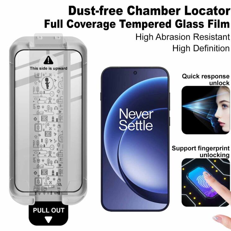 Защитное стекло IMAK Easy Install Full Glue для OnePlus 15 - Black: фото 3 из 9