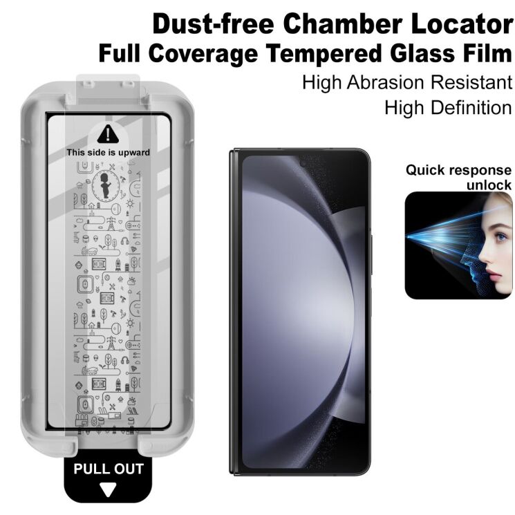 Защитное стекло IMAK Easy Install Full Glue для Samsung Galaxy Fold 5 - Black: фото 2 из 9