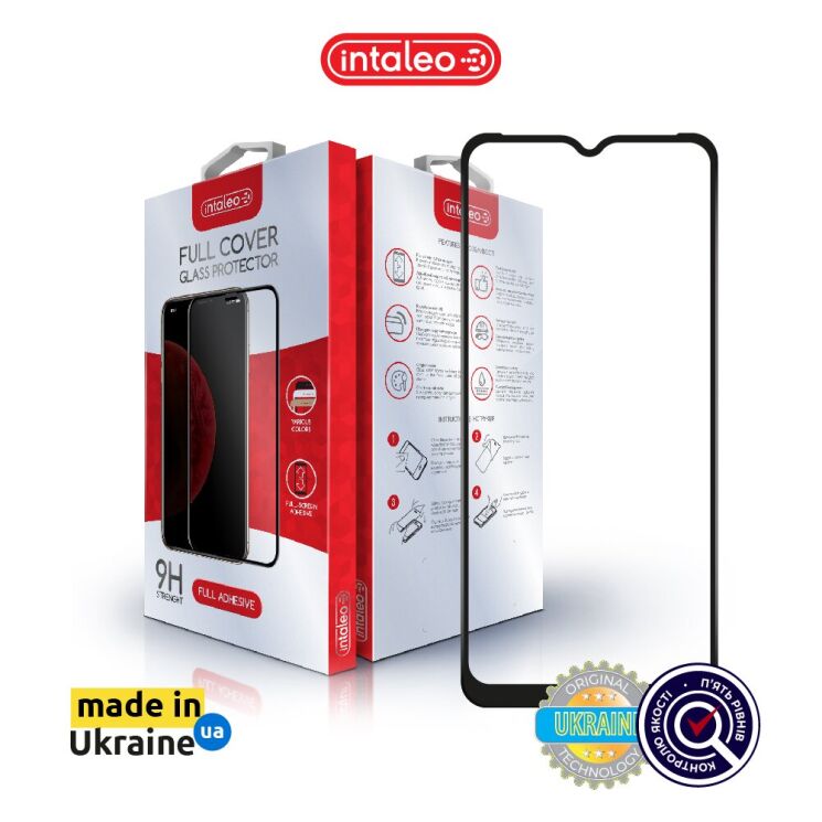 Защитное стекло Intaleo Full Glue для Realme C35 - Black: фото 3 из 9