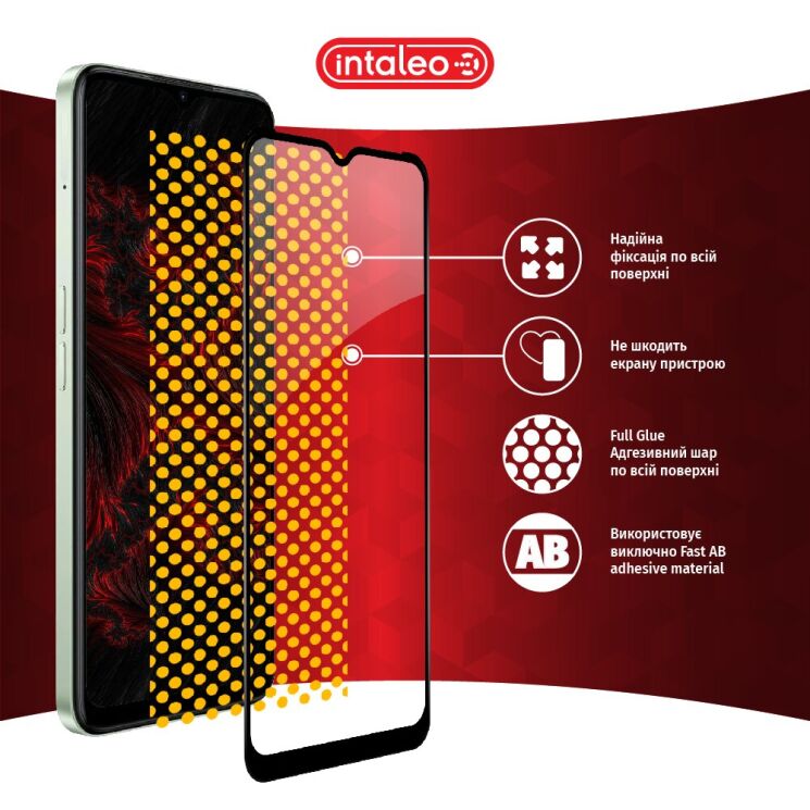 Защитное стекло Intaleo Full Glue для Realme C35 - Black: фото 8 из 9