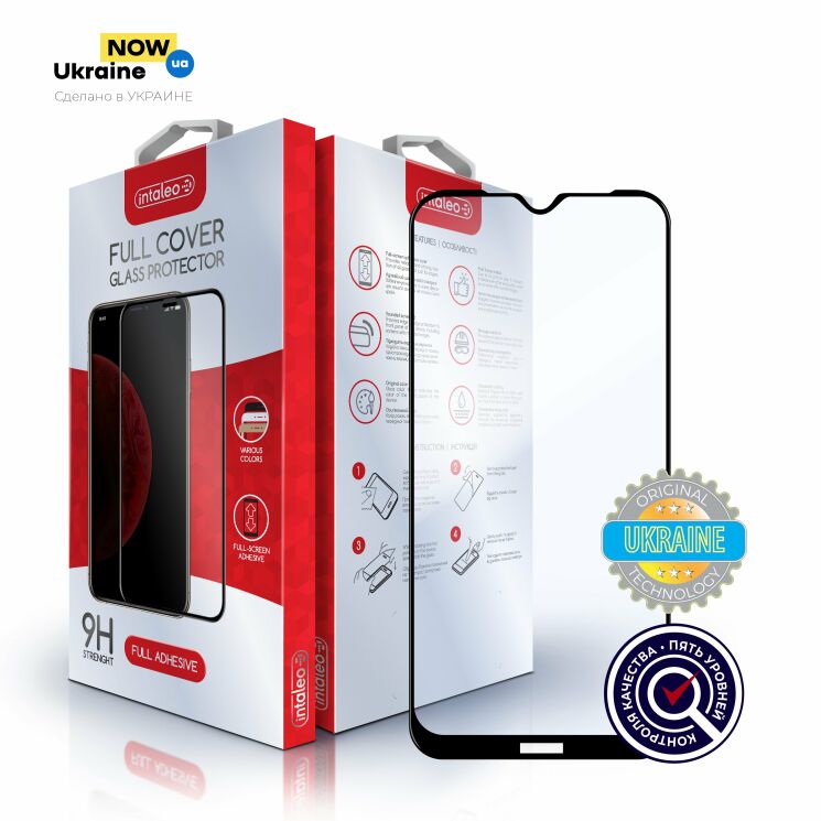 Защитное стекло Intaleo Full Glue для Xiaomi Redmi Note 8T - Black: фото 1 из 7