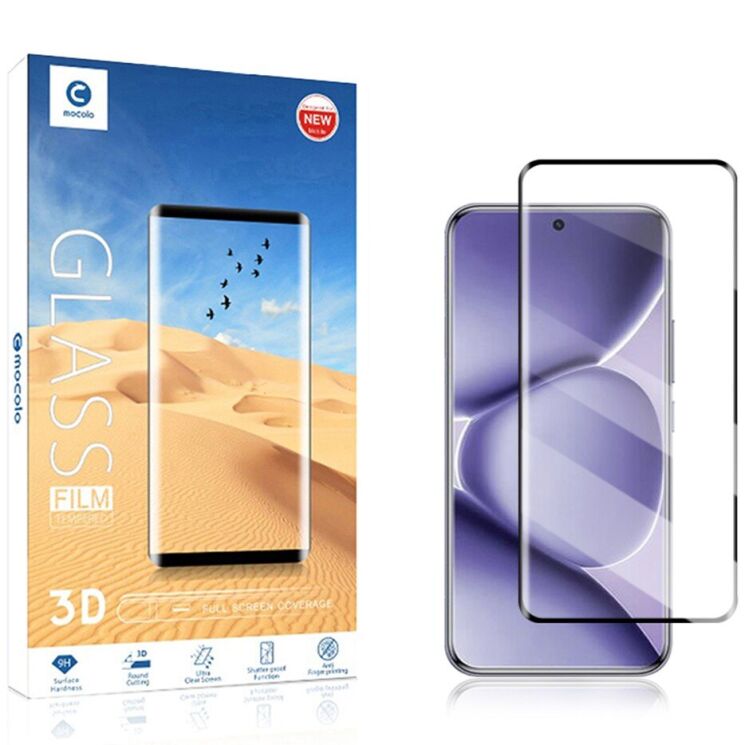 Защитное стекло MOCOLO 3D Curved Full Size для Xiaomi Redmi Note 15 Pro Plus / Poco M8 Pro 5G - Black: фото 8 из 8