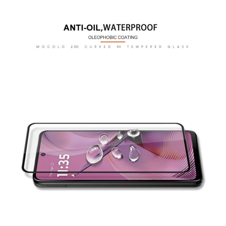 Защитное стекло MOCOLO Full Glue Cover для Motorola Moto G55 - Black: фото 8 из 10