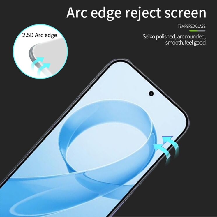 Захисне скло MOFI Full Glue Protect для Xiaomi Poco F8 Pro - Black: фото 3 з 9