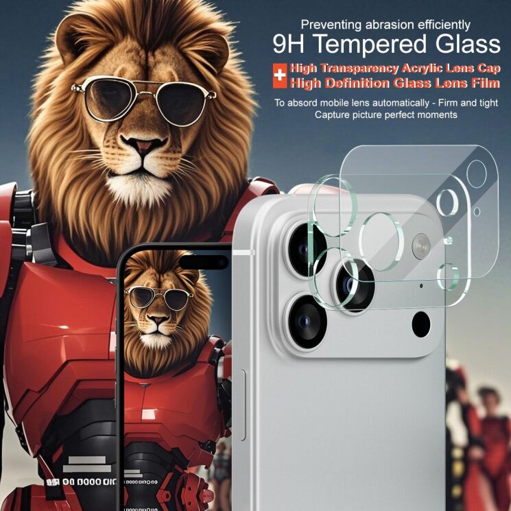 Захисне скло на камеру IMAK Integrated Lens Protector для Apple iPhone 17 Pro Max: фото 3 з 7