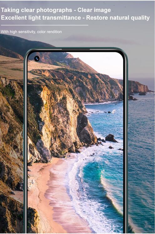 Защитное стекло на камеру IMAK Integrated Lens Protector для Realme 9 Pro+ / 9 4G - Black: фото 12 из 14