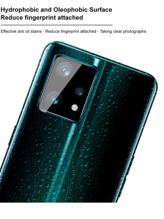 Защитное стекло на камеру IMAK Integrated Lens Protector для Realme 9 Pro+ / 9 4G - Black: фото 10 из 14