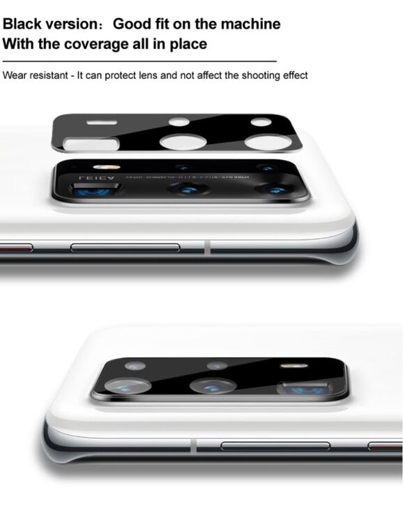 Защитное стекло на камеру IMAK Integrated Lens Protector для Realme 9 Pro+ / 9 4G - Black: фото 11 из 14