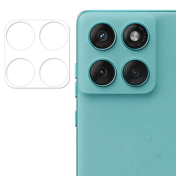 Защитное стекло на заднюю камеру Deexe Lens Protector для Motorola Edge 60 / Edge 60 Fusion: фото 1 из 2