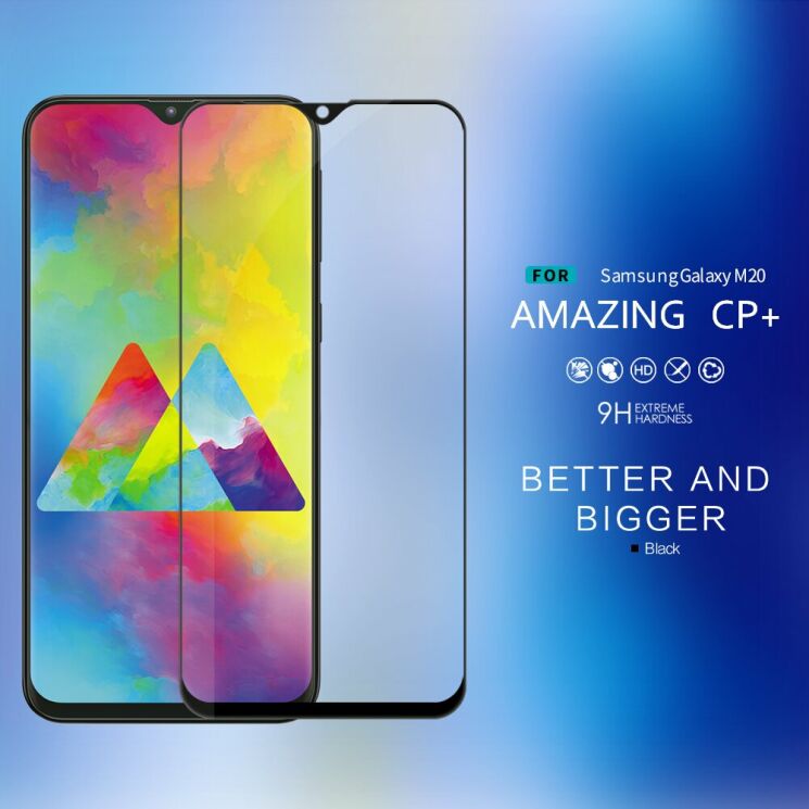 Захисне скло NILLKIN Amazing CP+ для Samsung Galaxy M20 (M205) - Black: фото 1 з 13