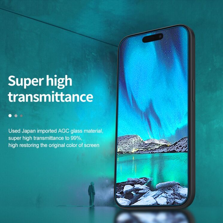 Защитное стекло NILLKIN Amazing H+ Pro для Apple iPhone 15 Pro Max - Transparent: фото 10 из 19