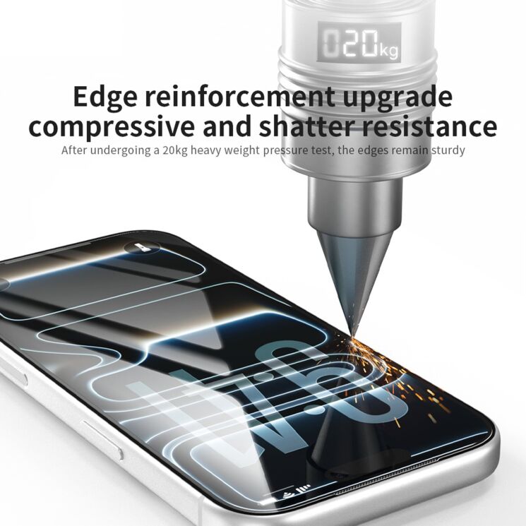 Защитное стекло ZGA 5D Full Glue для Apple iPhone 18 Pro Max - Black: фото 4 из 10