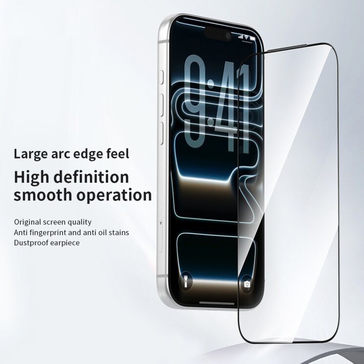 Защитное стекло ZGA 5D Full Glue для Apple iPhone 18 Pro Max - Black: фото 2 из 10