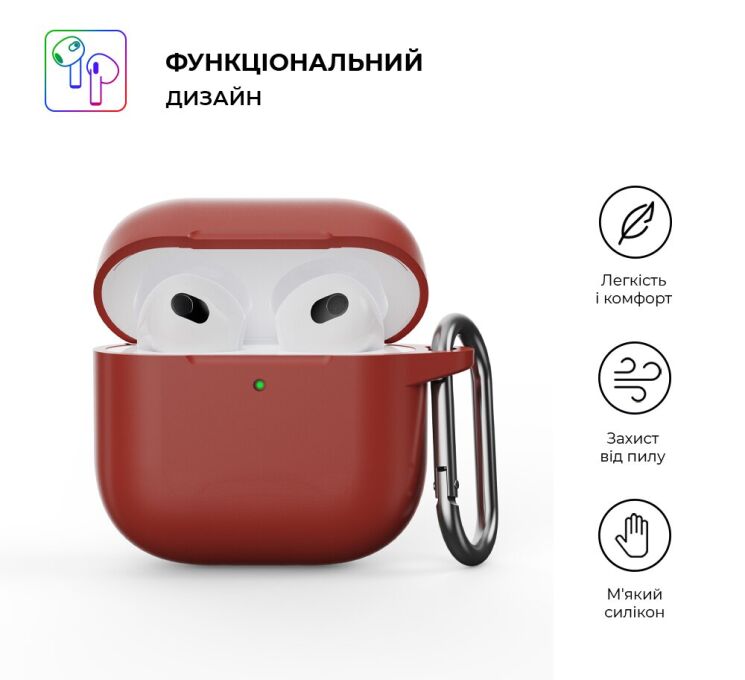 Защитный чехол ArmorStandart Hang Case для Apple AirPods 4 - Orange: фото 2 из 2