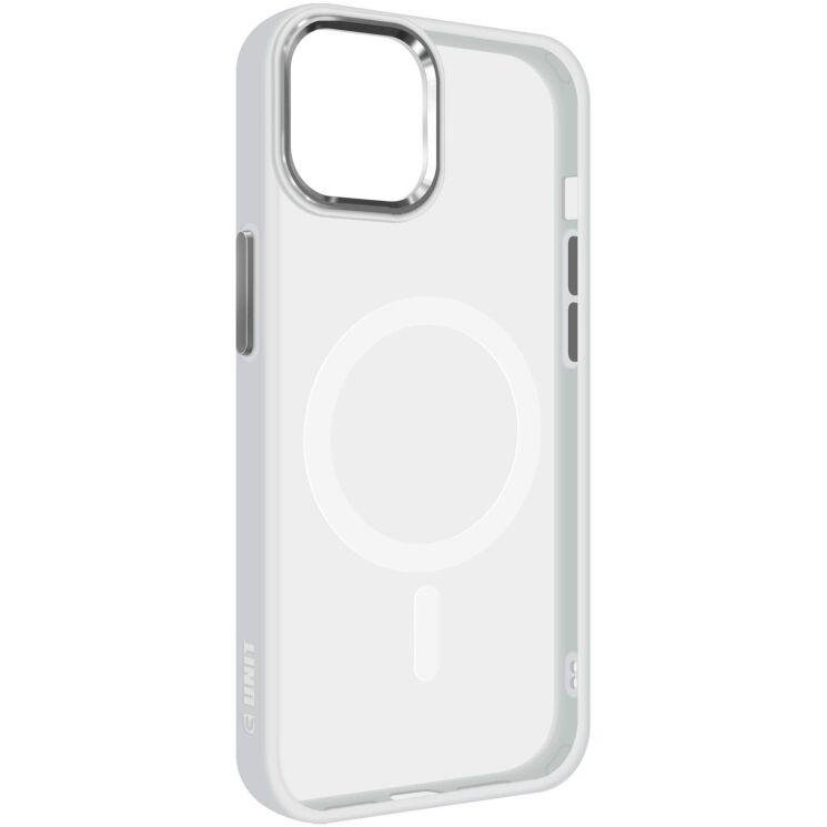 Защитный чехол ArmorStandart Unit MagSafe для Apple iPhone 15 - Matte Clear Silver: фото 1 из 5