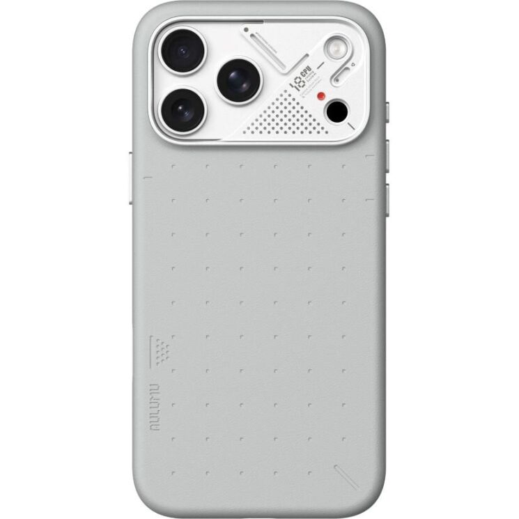 Захисний чохол AULUMU Particle Vegan Leather Case для iPhone 18 Pro Max / 17 Pro Max - Grey (423921H) Захисний чохол AULUMU Particle Vegan Leather Case для iPhone 18 Pro Max / 17 Pro Max - Grey: фото 2 з 10