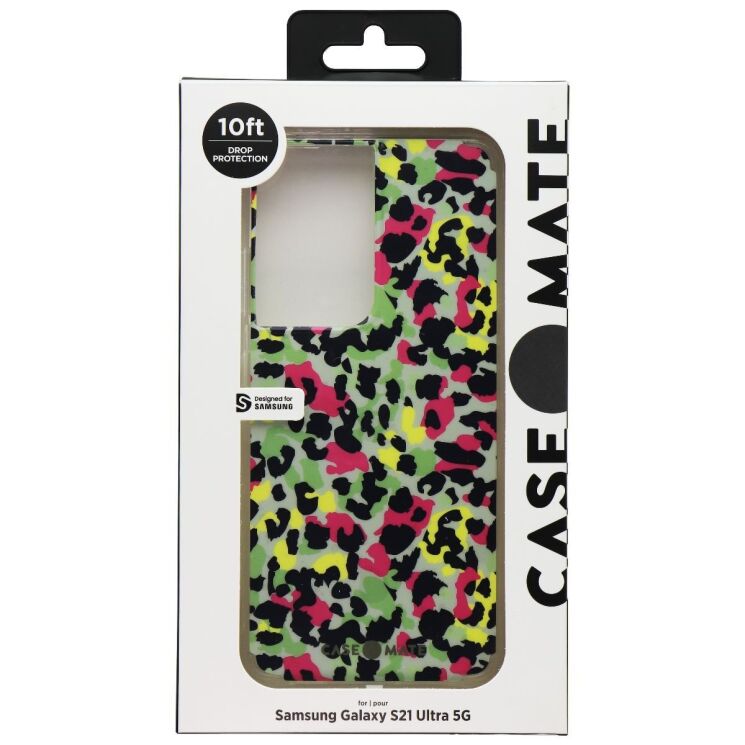 Защитный чехол Case-Mate Tough Prints для Samsung Galaxy S21 Ultra (G998) CM046218 - Neon Cheetah: фото 1 из 1