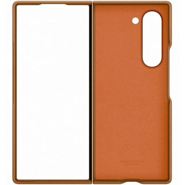 Защитный чехол Copiex Leather Cover (FF) для Samsung Galaxy Fold 6 - Brown: фото 6 из 6