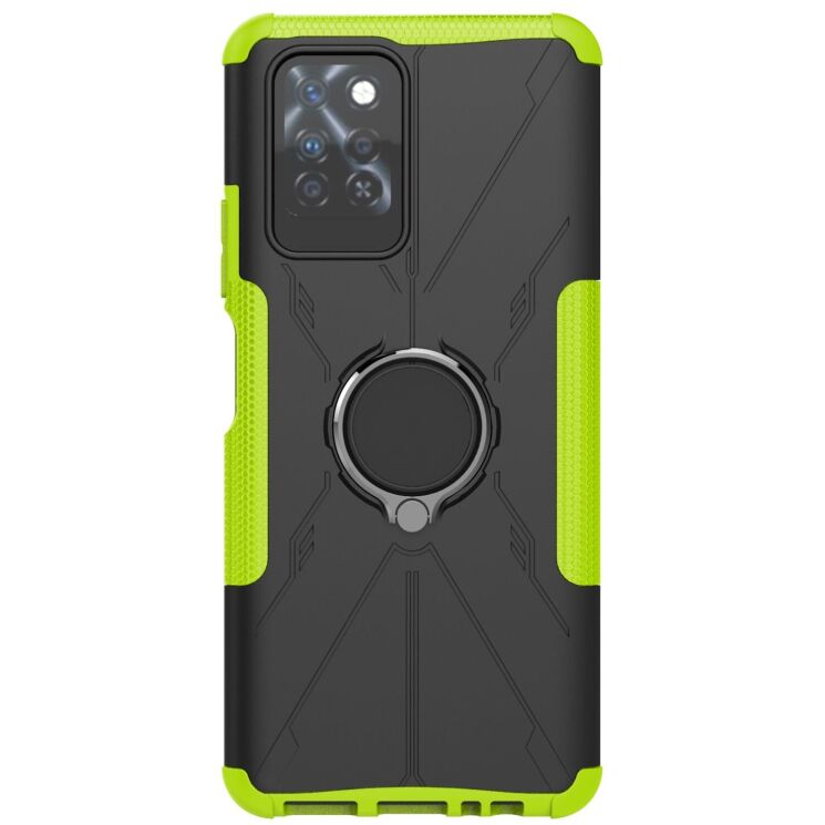 Защитный чехол Deexe Armor Bear для Infinix Note 10 Pro (X695C) - Green: фото 2 из 6