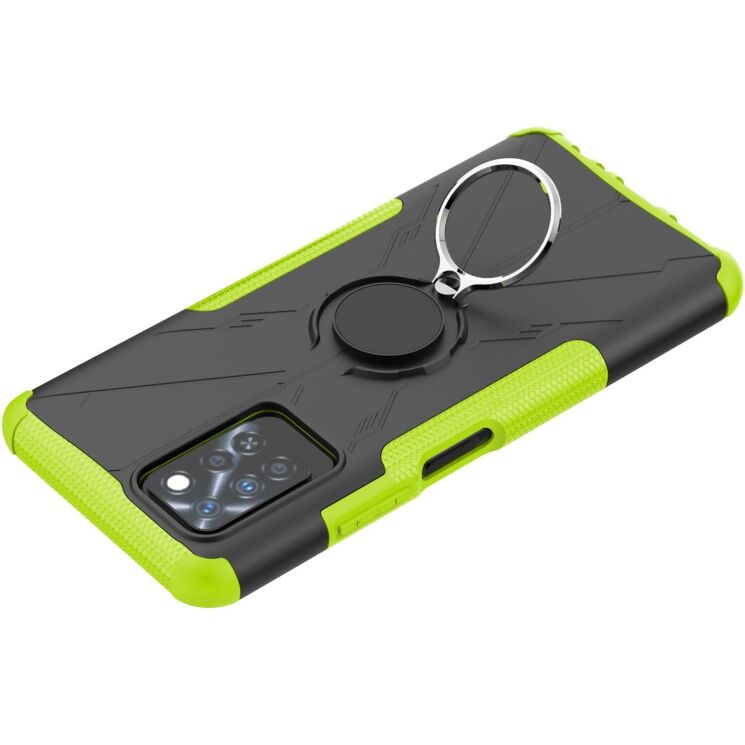 Защитный чехол Deexe Armor Bear для Infinix Note 10 Pro (X695C) - Green: фото 3 из 6