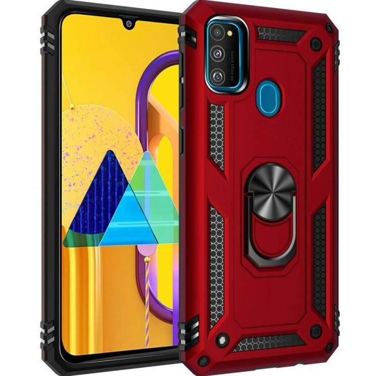 Защитный чехол Deexe Armor Case для Samsung Galaxy M30s (M307) / Galaxy M21 (M215) - Red: фото 1 из 12