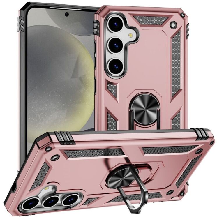 Защитный чехол Deexe Armor Case для Samsung Galaxy S25 (S931) - Rose Gold: фото 1 из 7
