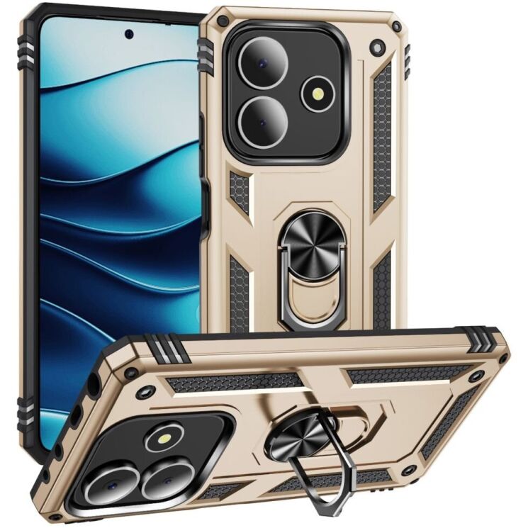 Защитный чехол Deexe Armor Case для Xiaomi Redmi Note 14 5G - Gold: фото 1 из 7