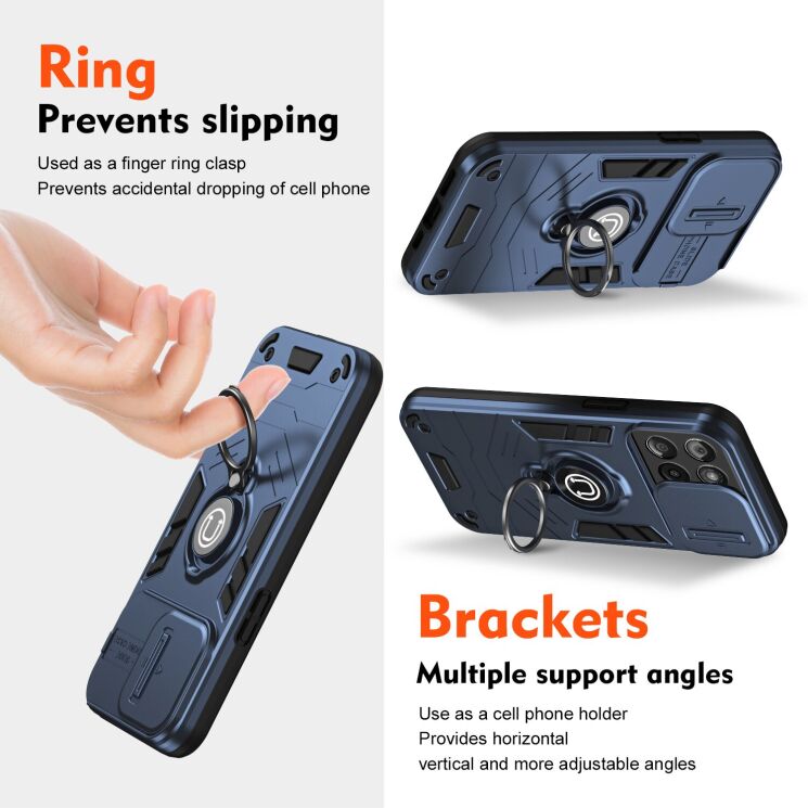 Захисний чохол Deexe Armor MagShield для Motorola Edge 60 Fusion - Grey: фото 4 з 7
