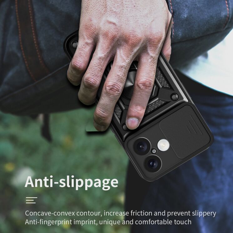 Защитный чехол Deexe Armor Shield для Apple iPhone 17 - Black: фото 7 из 10