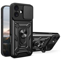 Захисний чохол Deexe Armor Shield для Apple iPhone 17 - Black: фото 1 з 10