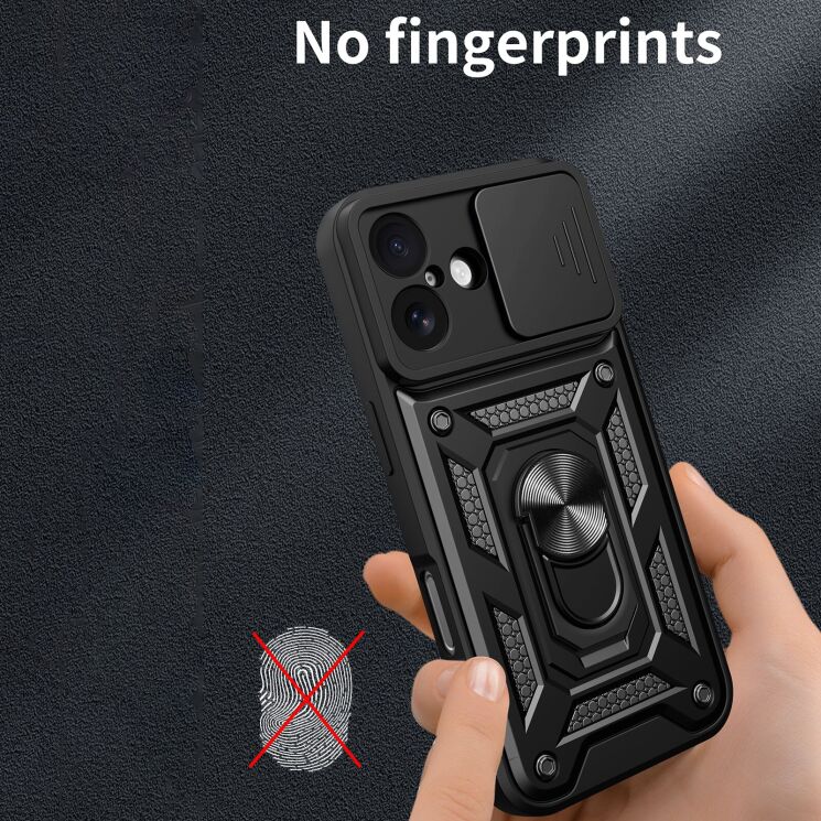 Защитный чехол Deexe Armor Shield для Apple iPhone 17 - Black: фото 6 из 10