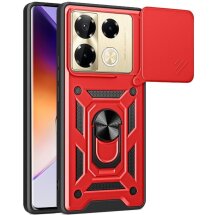 Захисний чохол Deexe Armor Shield для Infinix Note 40 Pro - Red: фото 1 з 8