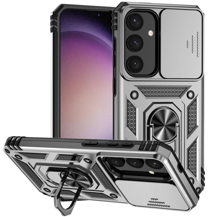 Защитный чехол Deexe Armor Shield для Samsung Galaxy S24 Plus (S926) - Silver: фото 1 из 9