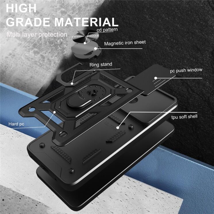 Захисний чохол Deexe Armor Shield для Xiaomi Redmi A5 (European Version) - Black: фото 10 з 10