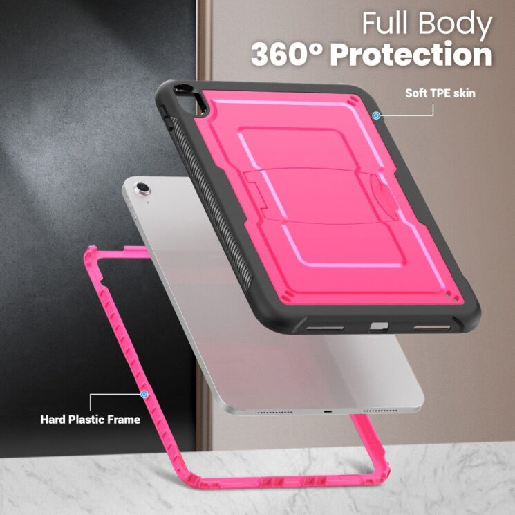 Захисний чохол Deexe Armor Stand для Apple iPad 10.9 (2022) / iPad 11 (2025) - Black: фото 11 з 11