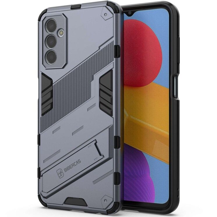 Захисний чохол Deexe Bibercas для Samsung Galaxy M13 (M135) - Dark Blue: фото 1 з 6