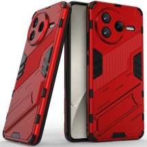 Защитный чехол Deexe Bibercas для Xiaomi Poco F7 Pro - Red: фото 1 из 8