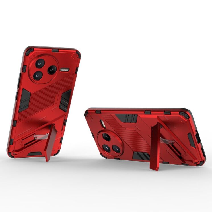Захисний чохол Deexe Bibercas для Xiaomi Poco F7 Pro - Red: фото 3 з 8