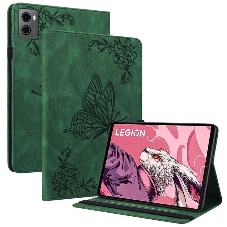 Захисний чохол Deexe Butterfly для Lenovo Legion Tab - Green: фото 1 з 11