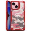 Защитный чехол Deexe Camo Case для Apple iPhone 15 - Red (329564R)