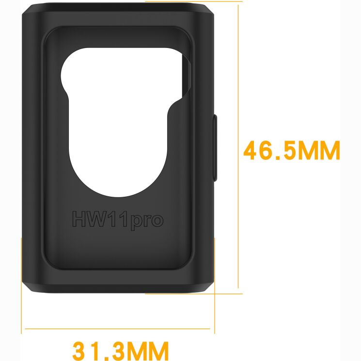 Защитный чехол Deexe Color Frame для Huawei Band 11 Pro - Black: фото 8 из 8