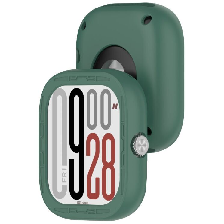 Защитный чехол Deexe Color Frame для Xiaomi Redmi Watch 5 - Dark Green: фото 3 из 8
