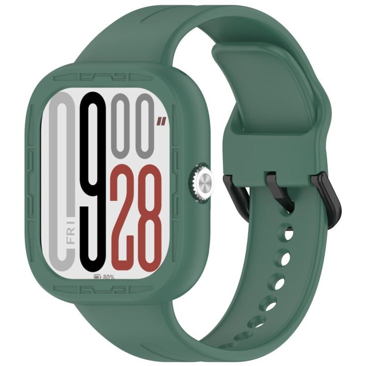 Защитный чехол Deexe Color Frame для Xiaomi Redmi Watch 5 - Dark Green: фото 7 из 8