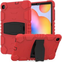 Защитный чехол Deexe Color Kickstand для Samsung Galaxy Tab S6 lite / S6 Lite (2022/2024) - Red / Black: фото 1 из 10