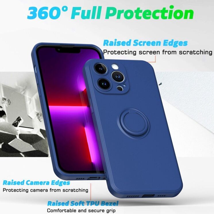 Защитный чехол Deexe Color Shell для Apple iPhone 14 Pro - Blue: фото 3 из 8